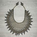 Vintage style beaded collar / necklace / cape fancy accessory formal wear large Gold Photo 0