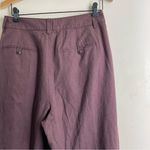 Madewell  Harlow Wide Leg Pleated Pants Chocolate Raisin Tencel Linen Sz 10 NWT Photo 6