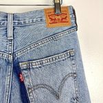 Levi's Ribcage High Rise Destructed Straight Jeans in Wash Haleys Comment US 28 Photo 12
