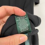 Lauren Ralph Lauren Black Long Sleeve Shift Dress Suede Accents 2X Midi Length Photo 6