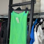 AKNVAS Leslie Grass Cyan Ribbed Knit Midi Skirt Green Photo 8