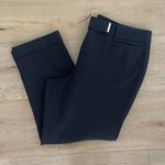 White House | Black Market Womens The Slim Crop Pants Stretch Cuffed Black Size 8 Photo 1