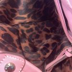 B. Makowsky Alexis Pink Fringe Leather Shoulder Crossbody Bag Photo 9