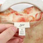 J. Jill Womens Beachy 100% Linen Button Down Floral Print Shirt Size‎ S Petite Orange Size undefined Photo 2