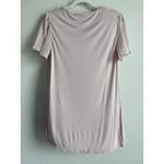 Ann Taylor LOFT Women's Large Maeve Mixed Media Blouse Crochet Lace Sleeved Shirt Top Photo 1