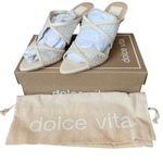 Dolce Vita Mandel Pearl Heels in Ivory Mesh Women’s Size 8.5 Photo 3