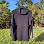 Free People Ottoman Slouchy Oversized Tunic Sweater in Black Size XS Photo 2