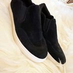Saks 5th Avenue Black Suede Slip‎ On Sneakers Sz 6.5 Photo 5
