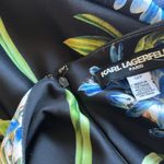 Karl Lagerfeld NWOT Ruched Sleeve Floral Y2K Suba Sheath Dress 12P Photo 5