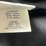 Monique Lhuillier Black Lace Floral Lined A-line Skirt Women Size 12 | 42-4 Photo 3