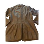 Preston & York  Women’s Lambskin Leather Jacket Brown Size L Photo 4