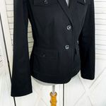 Victoria's Secret Victoria’s Secret Body By Victoria‎ Twill Blazer Jacket Black 8 Cotton Photo 6