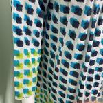 Roberta Roller Rabbit  Blue Green Dotted Tunic Medium Photo 2