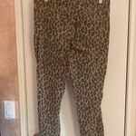 Ymi Leopard Print Distressed Jogger Jeans With Drawstring Waist & Raw Hem By Photo 4
