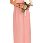 Show Me Your Mumu NWT  Kendall Soft V-Back Maxi Gown Dress Small Rustic Mauve Photo 1