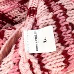 Blue Waters XL Long Cardigan Pink Red Plaid Hooded Knit Sweater Chunky Fall D Size 1X Photo 9