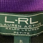 Ralph Lauren LAUREN  “Active” black with purple,  full zip hoodie in size PL. EUC Photo 6
