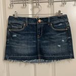 Aeropostale Distressed Denim Mini Skirt Photo 2