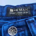 LawMan Original Casual Wear Dyed Blue Denim Cutoff Shorts Size 28 Photo 3