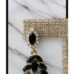 None Black Crystal Statement Earrings NEW Photo 3