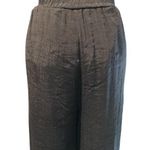 2b Bebe Womens Dress Pants Sz Large Black Elastic Waist Pull On Wide Leg NWT New Photo 1