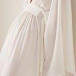 Alexis  Lilla Kaftan Crepe Maxi Dress White Sz S Photo 1