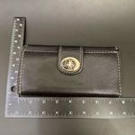 Coach Vintage Y2K Hampton Black Leather Contrast Stitch Turnlock Bifold Wallet Photo 6