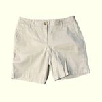 Talbots  Relaxed Chino Shorts Womens Size 4 Khaki Casual Everyday‎ Photo 0