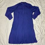 Pratap Iridescent Fabric Blue Purple Size Medium Indian Kurta Made in India Top Multiple Photo 0