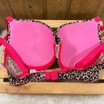 PINK - Victoria's Secret Victoria’s Secret Pink Wear Everywhere Push-Up Bra Leopard Animal Print 34C EUC Photo 2