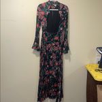 MISA Los Angeles Womens New  Floral High Neck Halter Open Back Maxi Dress Photo 3