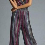 Anthropologie 💕💕 Cecilia Prado Striped Deep-V Wide leg Jumpsuit XS NWT Photo 0