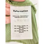 Reformation  Percy Short Sleeve Knit Sweater Mini Dress Crocodile Green Women's S Photo 5