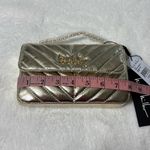Nicole Miller Nicole Miller Gold Quilted Chain Strap Crossbody Small Bag Purse Card Slots NWT Photo 8