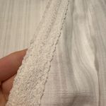 Ruffled White Wrap Dress Size M Photo 7