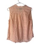 Bit & Bridle  Women's Size Large Peach Sheer‎ Western Sleeveless Top Photo 4