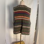 Hunt Club Vintage  Multicolor Patterned Vest Photo 2