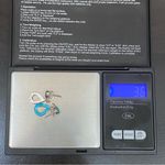 Sterling Silver Turquoise Inlay 16” Necklace and Earrings Set Photo 9