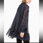 Kate Spade New York Glitter Leopard Light Adriatic Blue/Black Metallic Dress
L Blue Size L Photo 2