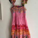 Anthropologie ROOPA PEMMARAJU Pink Floral Mini Dress Size XL Photo 6