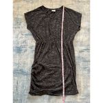 Junarose Heathered Black White Spacedye Relaxed Fit Short Sleeve T Shirt Dress S Photo 4