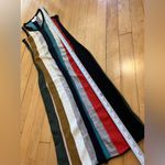 Cinq a Sept Stara Striped Midi Dress Black Photo 9