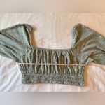 Urban Outfitters “Phoebe” Puff Sleeve Floral Print Crop Top Size M Medium EUC Photo 4