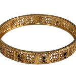 Indian Bollywood style Elegant Gold Filigree Bangle Photo 0