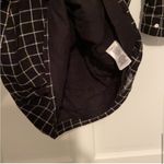 Soft Joie black white windowpane plaid cotton tunic shirt dress, size small Photo 9