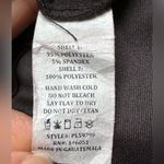 Monteau Black V Neck A Line Dress Pull Over Sleeveless Scalloped Straps Sz 3X Photo 11