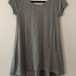 Lululemon Gray Be Me Tee Short Sleeve Sweater Flowy Top Women's size Small Photo 0