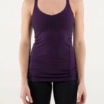 Lululemon Practice Daily Tank Top Purple Size 6 Racerback Satin Activewear Photo 0