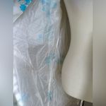 Vintage Blue Floral Chiffon Sheer Hoodie Robe Size undefined Photo 2