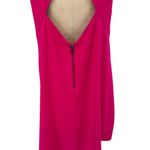 Alice + Olivia Mini Dress Mock Neck Cut-Out Back Zipper Hot Pink Size Medium Photo 8